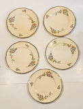 Alfred Meakin England Ryanham Marquis Shape Marigold 6 1/2" Side Plates Set of 5