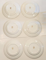 Salisbury Bone China Victoria Rose 7 3/4" Salad Plates Set of 6