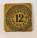 Gibson's Finest 12 Canadian Whisky Resin Tile Coaster