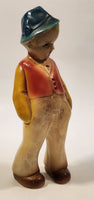 Vintage German Dutch Boy Chalkware Figurine