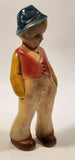 Vintage German Dutch Boy Chalkware Figurine