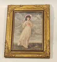 Thomas Lawrence (1794) Pinkie Art Print Painting in Ornate Frame