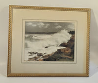 Entrance To Halifax Harbor, Nova Scotia Framed Photograph By Wallace R. MacAskill Signed