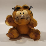 1978, 1981 Dakin Paws Garfield 'Cat Attack' 6 1/2" Tall Toy Plush Stuffed Character with Suction Cup Hanging