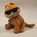 2004 Ty Beanie Babies Paws Garfield 'Cool Cat' with Black Pivoting Sunglasses 7" Tall Toy Plush Stuffed Character