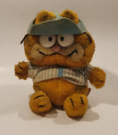 1978 1981 Fun Farm Paws Garfield Baseball Player 9 1/2" Tall Toy Plush Stuffed Character