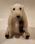 1993 Coca Cola Polar Bear 6 1/2" Tall Toy Stuffed Plush Mascot