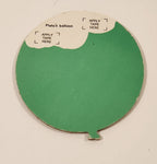 Vintage Walt Disney Productions Pluto's Green Balloon Cardboard Wall Decor Hanging