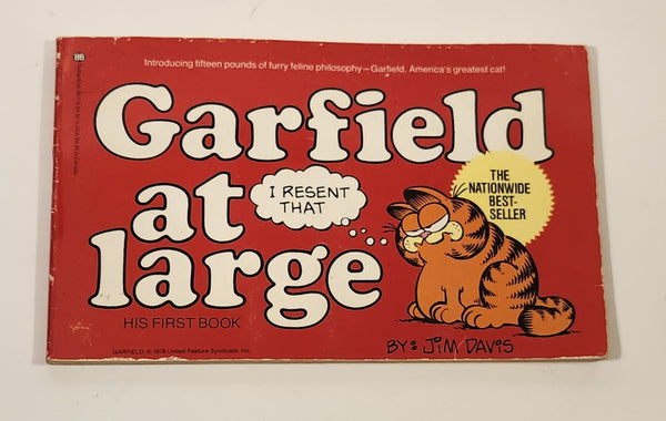 1980 Ballantine Books Paws Garfield at large His First Book By Jim Davis