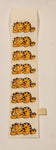 1978 United Features Syndicate Garfield Sleeping Sticker Sheet of 8