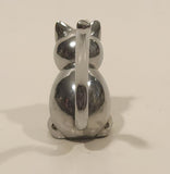 Umbra Sitting Cat Silver Chrome Ring Holder 2 3/4" Long Metal Figurine