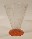 Vintage Luchs Orange Based Clear Measuring Cup Germany