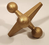 Heavy Metal Gold Tone Jacks Sculpture