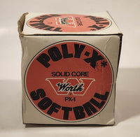 Worth Solid Core Lively Core Red Dot Official Poly-X Leather Cover Softball No. PX-1 New in Box