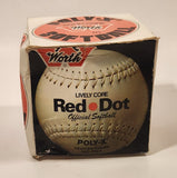 Worth Solid Core Lively Core Red Dot Official Poly-X Leather Cover Softball No. PX-1 New in Box