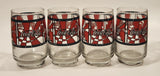 Vintage 1970s Coca Cola Coke Adds Life To Everything Nice Glass Cups Set of 4