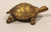 Turtle Tortoise Brass Trinket Jewelry Box