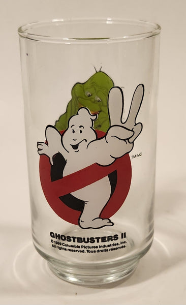 1989 Columbia Pictures Ghostbusters II Slimer 5" Tall Glass Cup