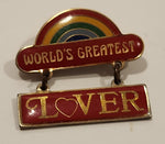 1979 Centennia World's Greatest Lover Rainbow Enamel Metal Lapel Pin