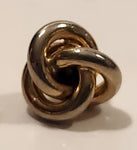 Knot Gold Tone Small Metal Lapel Pin