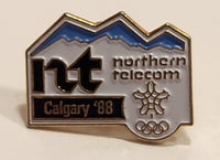 1988 Calgary Olympics Northern Telecom Enamel Metal Lapel Pin