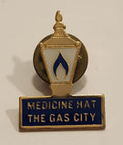 Medicine Hat The Gas City 3/4" x 1 1/16" Metal Lapel Pin