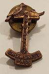 Municipality of Crowsnest Pass Alberta Copper Tone Metal Lapel Pin