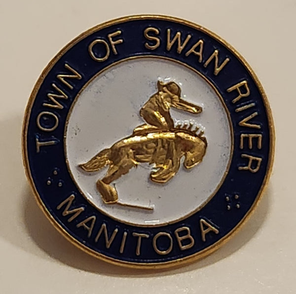 Town of Swan River Manitoba Enamel Metal Lapel Pin