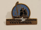 1889 to 1989 North Dakota Centennial Enamel Metal Lapel Pin