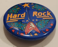 Hard Rock Fa La La La La Christmas Blue Round Button Pin