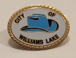 The City Of Williams Lake British Columbia Cowboy Hat Enamel Metal Lapel Pin