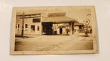 Antique MacLaren's Highland Station Mac's Shell Gasoline Premier Gasoline Texaco Motor Oil Black and White Photo Card