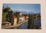 Vintage Musegg Towers with Alps Lucerne Switzerland Postcard