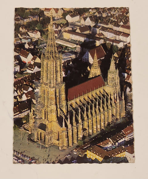 Vintage Ulm Minster Lutheran Church Ulm Germany Postcard