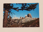 Vintage Cinque Torri Five Towers Dolomites Italy Postcard