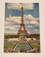 Vintage The Eiffel Tower Paris France Postcard