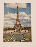 Vintage The Eiffel Tower Paris France Postcard