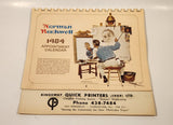 1984 Norman Rockwell Appointment Calendar Kingsway Quick Printers (1969) Ltd. Vancouver B.C.