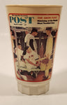 1984 Sears Coca Cola The Saturday Evening Post The Rookie March 2 1957 Norman Rockwell 5 1/2" Tall 16 Oz Hard Plastic Cup