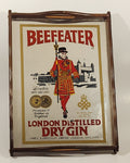 Vintage Beefeater London Distilled Dry Gin Pub Mirror Serving Tray