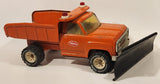 Vintage 1970s Tonka XR-101 Highway Plow Truck Dump Truck Orange Pressed Steel 16 1/2" Toy Car Vehicle