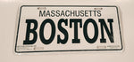 Albert Elovitz Boston Massachusetts Embossed Metal Vehicle License Plate Tag New in Plastic