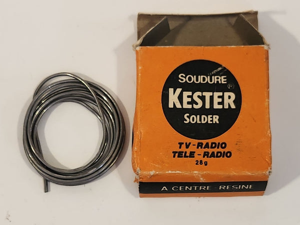 Vintage Kester TV Radio Solder with Resin Core in Original Box Made in Canada