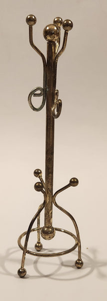 Vintage Coat Rack Dollhouse Brass Miniature 6" Tall