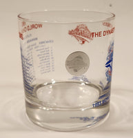 Very Rare 1993 AMK Souvenirs MLB Toronto Blue Jays 1993 World Champions The Dynasty Continues Team Roster 3 1/2" Tall Glass Cup