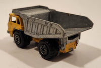 Majorette No. 274 Benne Carriere Quarry Super Dump Truck 1/100 Scale Yellow Grey  Die Cast Toy Car Vehicle