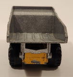 Majorette No. 274 Benne Carriere Quarry Super Dump Truck 1/100 Scale Yellow Grey  Die Cast Toy Car Vehicle