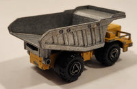 Majorette No. 274 Benne Carriere Quarry Super Dump Truck 1/100 Scale Yellow Grey  Die Cast Toy Car Vehicle