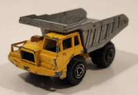 Majorette No. 274 Benne Carriere Quarry Super Dump Truck 1/100 Scale Yellow Grey  Die Cast Toy Car Vehicle