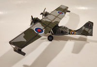 RAF FVR 2244 Catalina mk IB Amphibious Boat Airplane Grey and Olive Camouflage Large 11 1/2" Long Tin Metal Military Aircraft Model